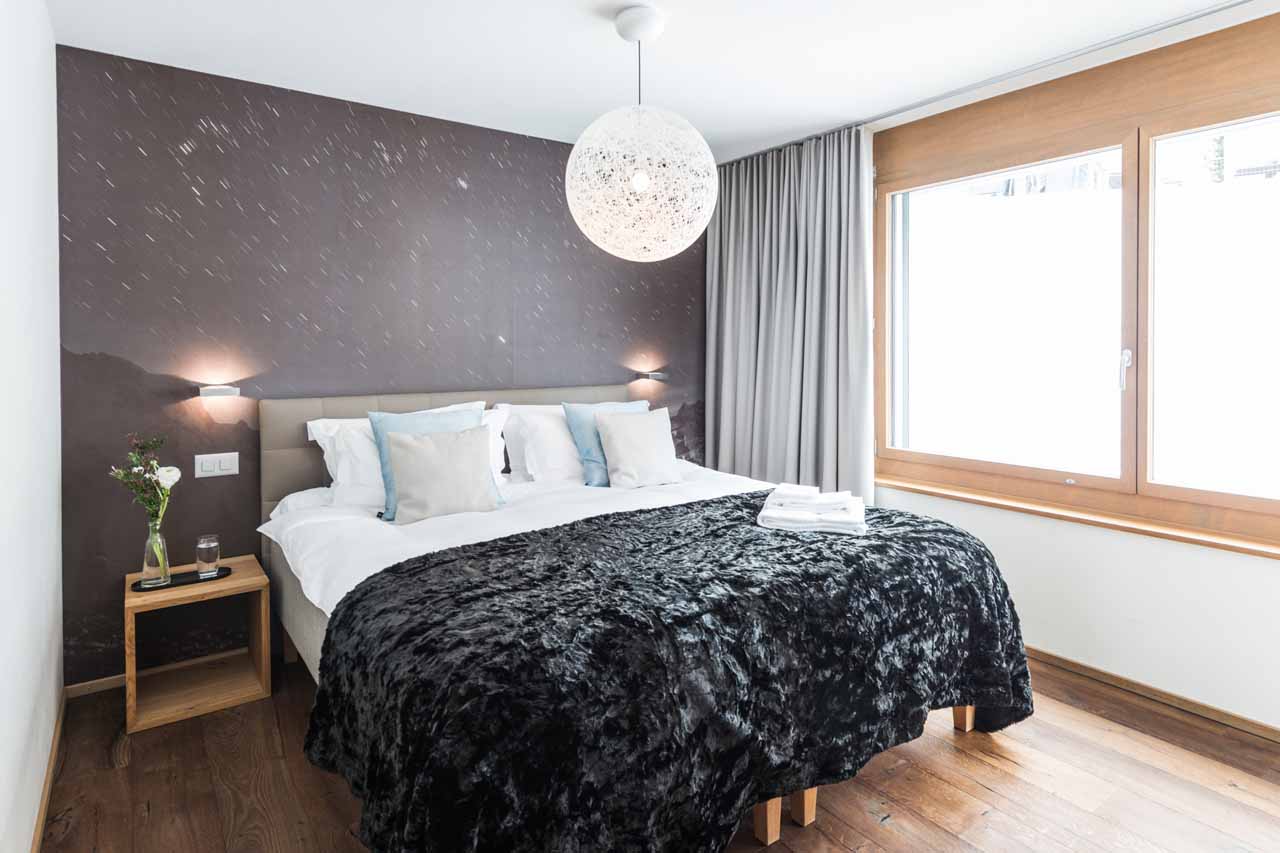 Bedroom two at Apartment Matten in Zermatt