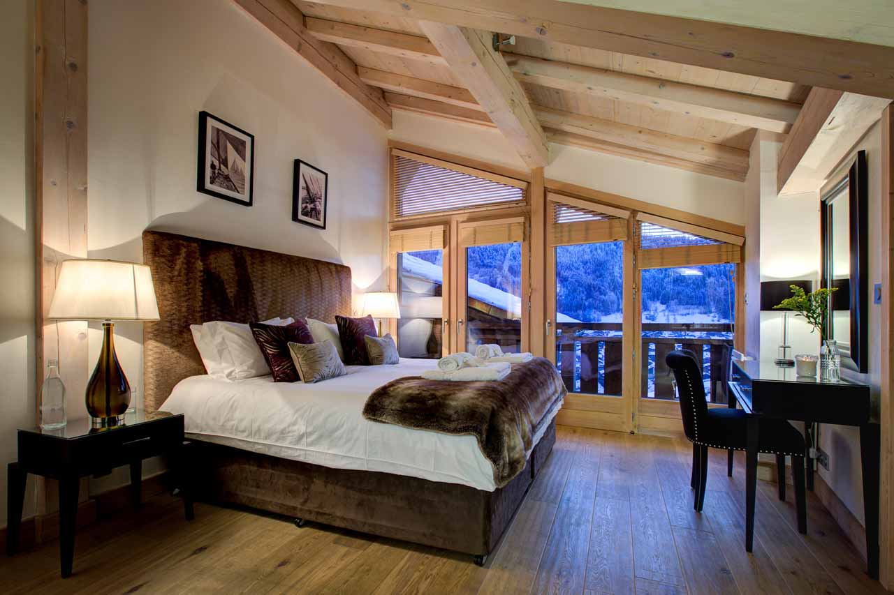 Bedroom five at Chalet Bouquetin in Morzine