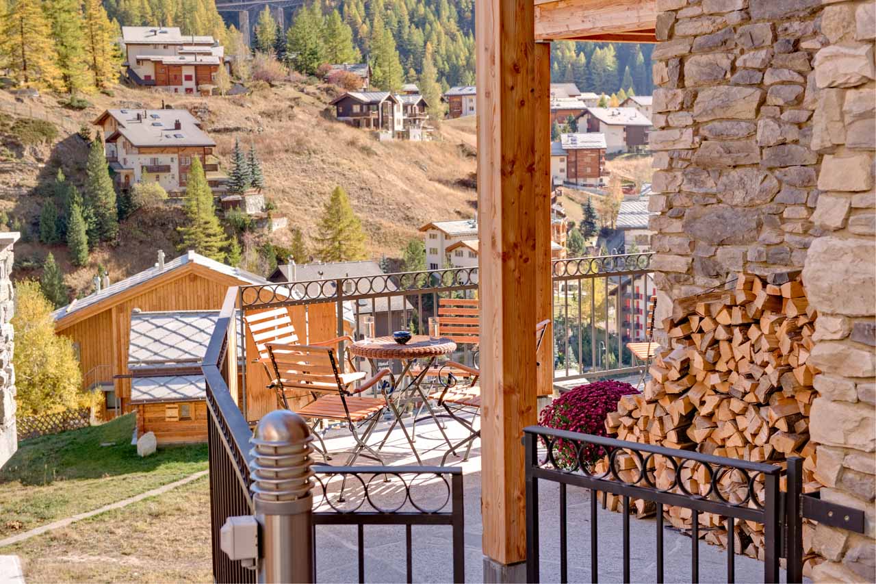 Mountain views at Chalet Castor in Zermatt
