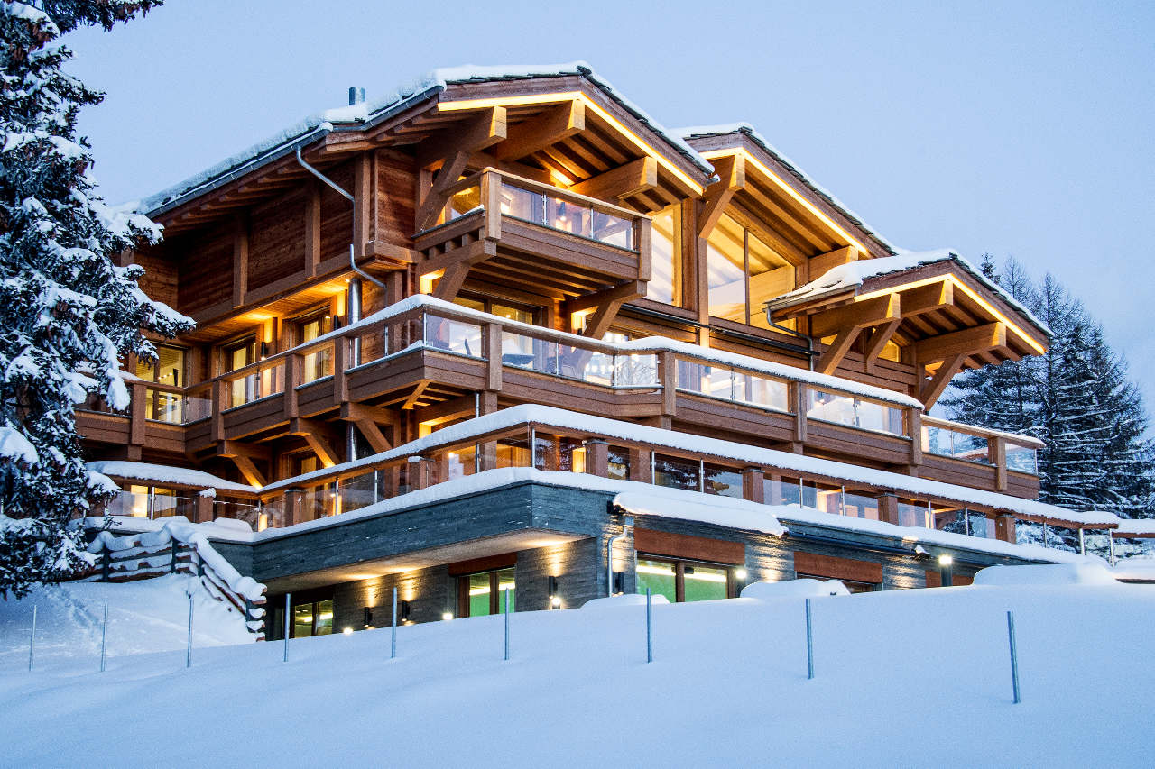 Exterior view of Chalet Migui in Crans-Montana