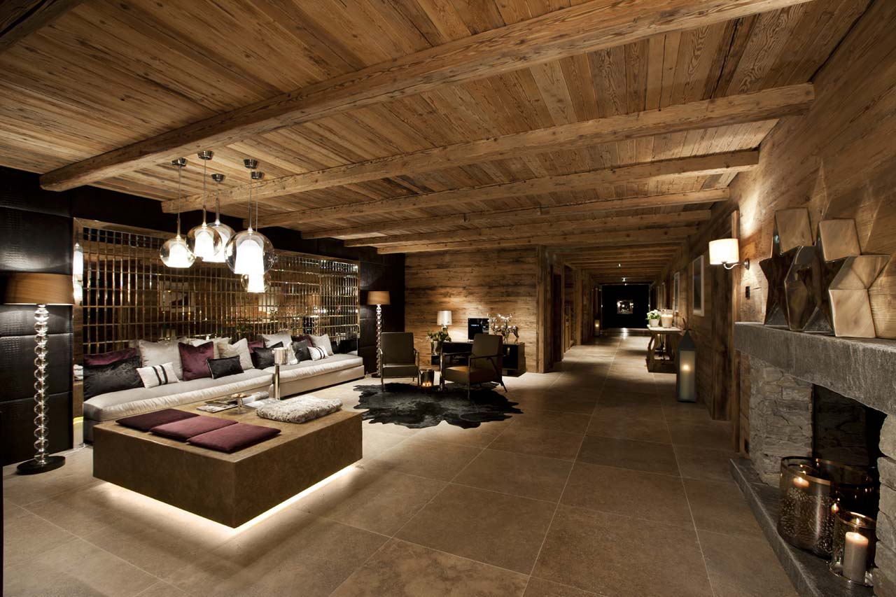 Living room at Chalet N in Lech