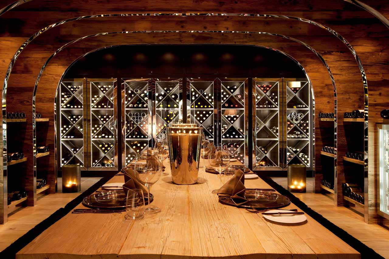 Wine cellar at Chalet N in Lech