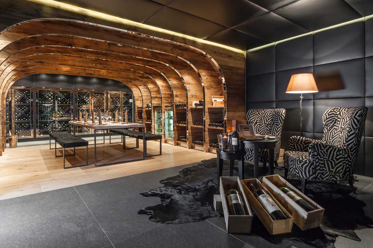 Chalet N in lech wine cellar