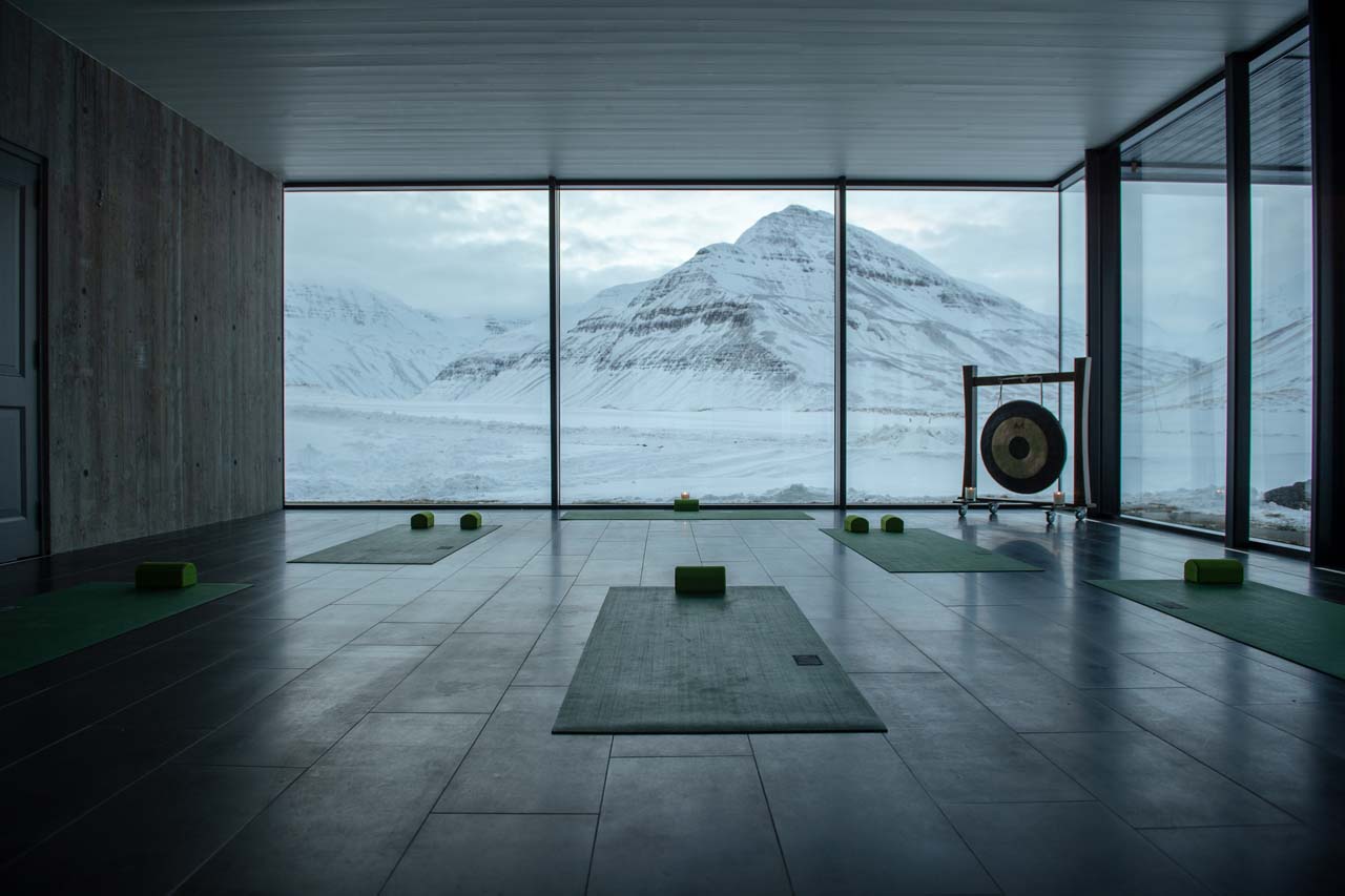Yoga at Deplar Farm in Iceland