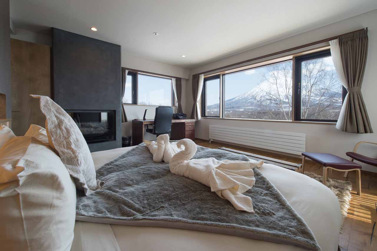 Double bedroom at Hakuchozan in Niseko