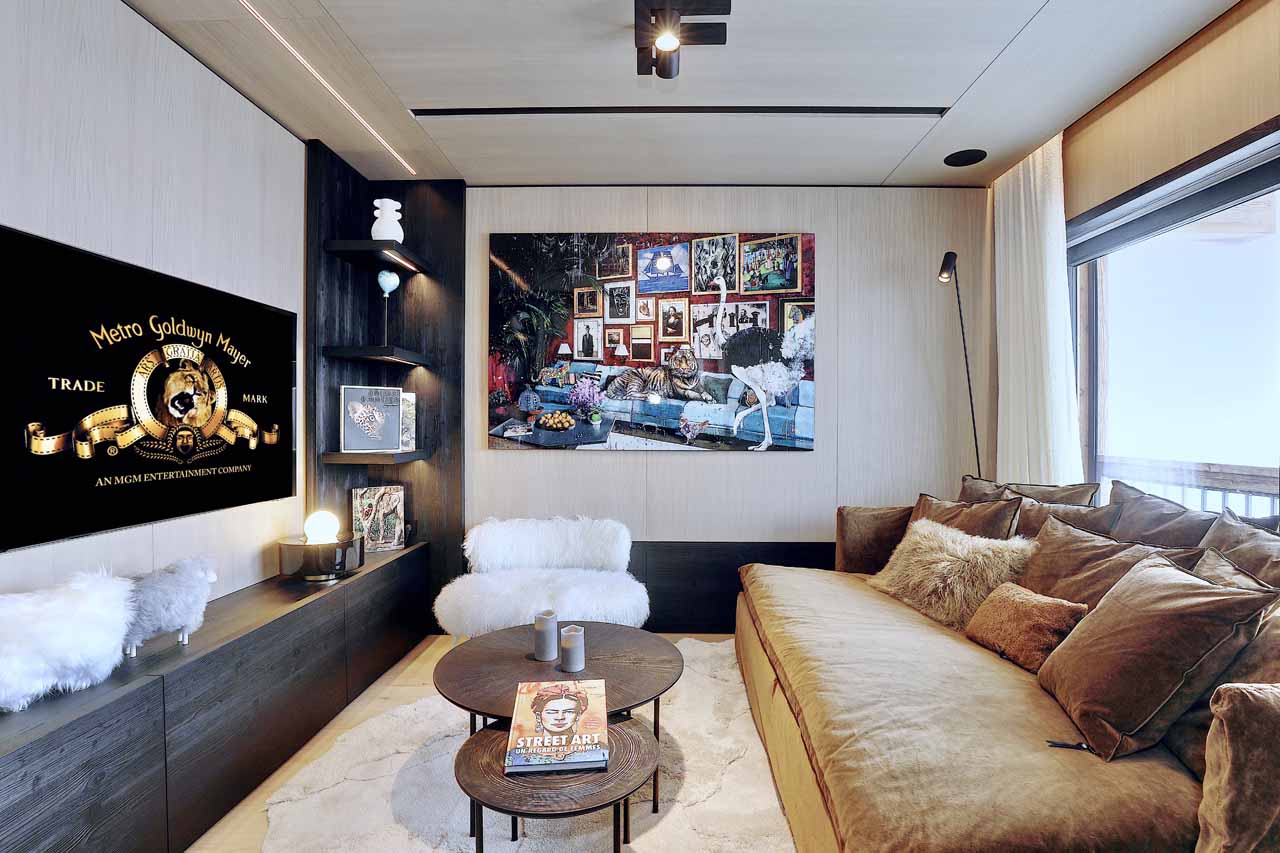 TV room at Altara Penthouse in Courchevel 1850