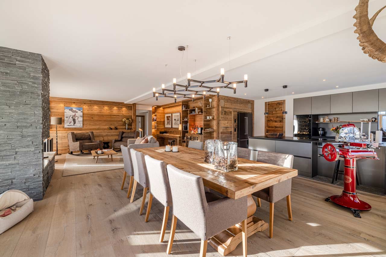 Dining area at Apartment Mountain Dream in Davos