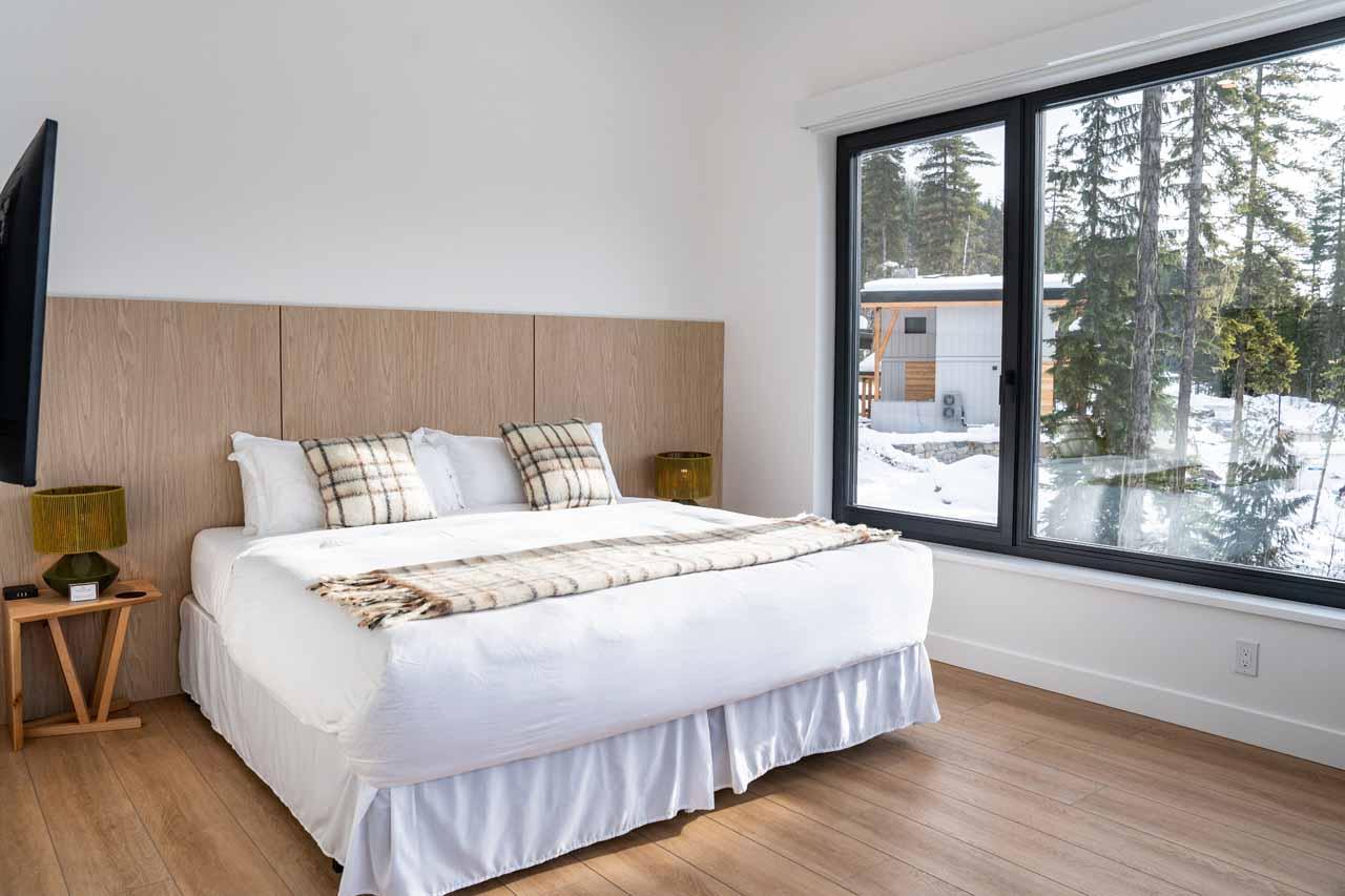 Master bedroom at Arrowhead Lodge in Revelstoke