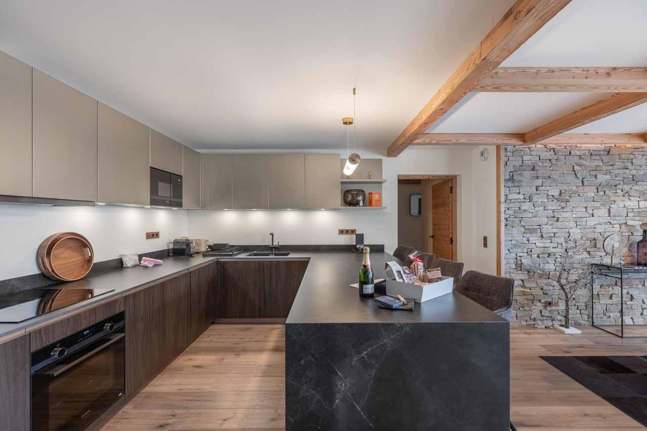 Kitchen in Apartment Brunello, Courchevel 1850