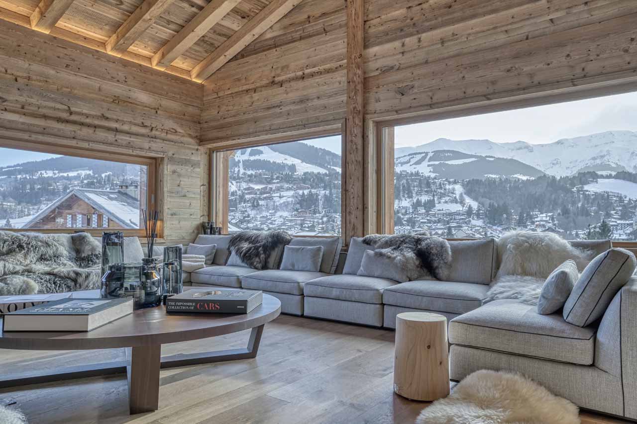 Living area at Chalet 141 in Megeve