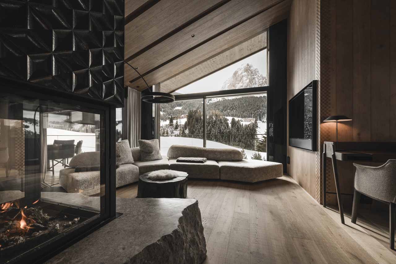 Lounge area at Chalet Alpurio in Val Gardena