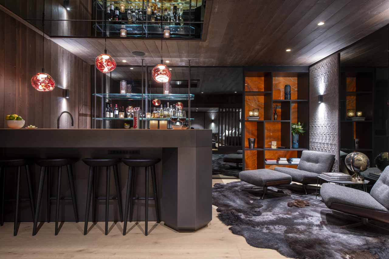 Bar at Chalet Avalon in Les Gets