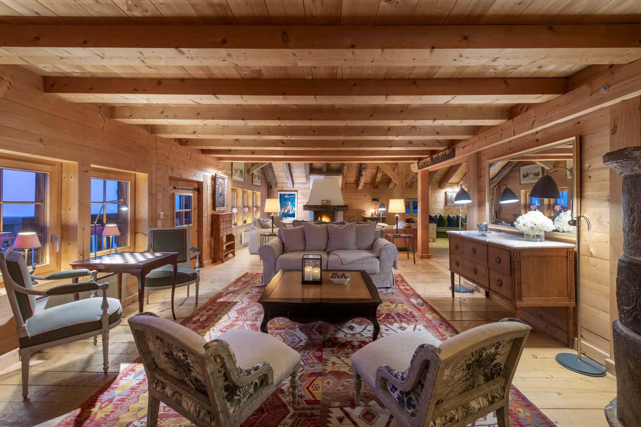 Living area of Chalet Bavaria in Verbier
