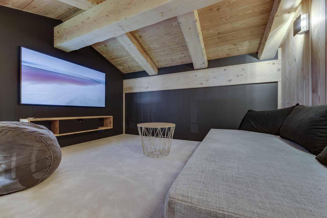 Cinema room in Bela Vya 1, Les Arcs