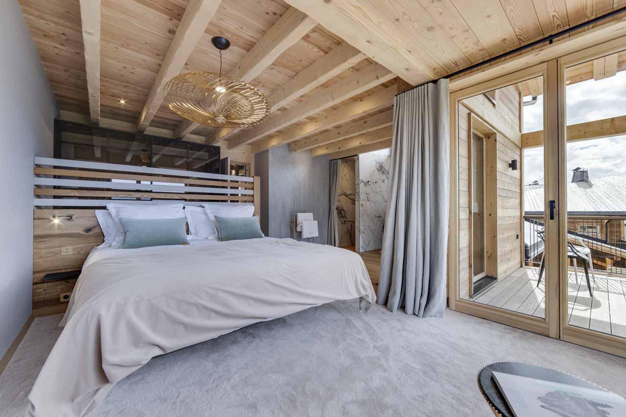 Bedroom two at Chalet Bela Vya 2 in Les Arcs