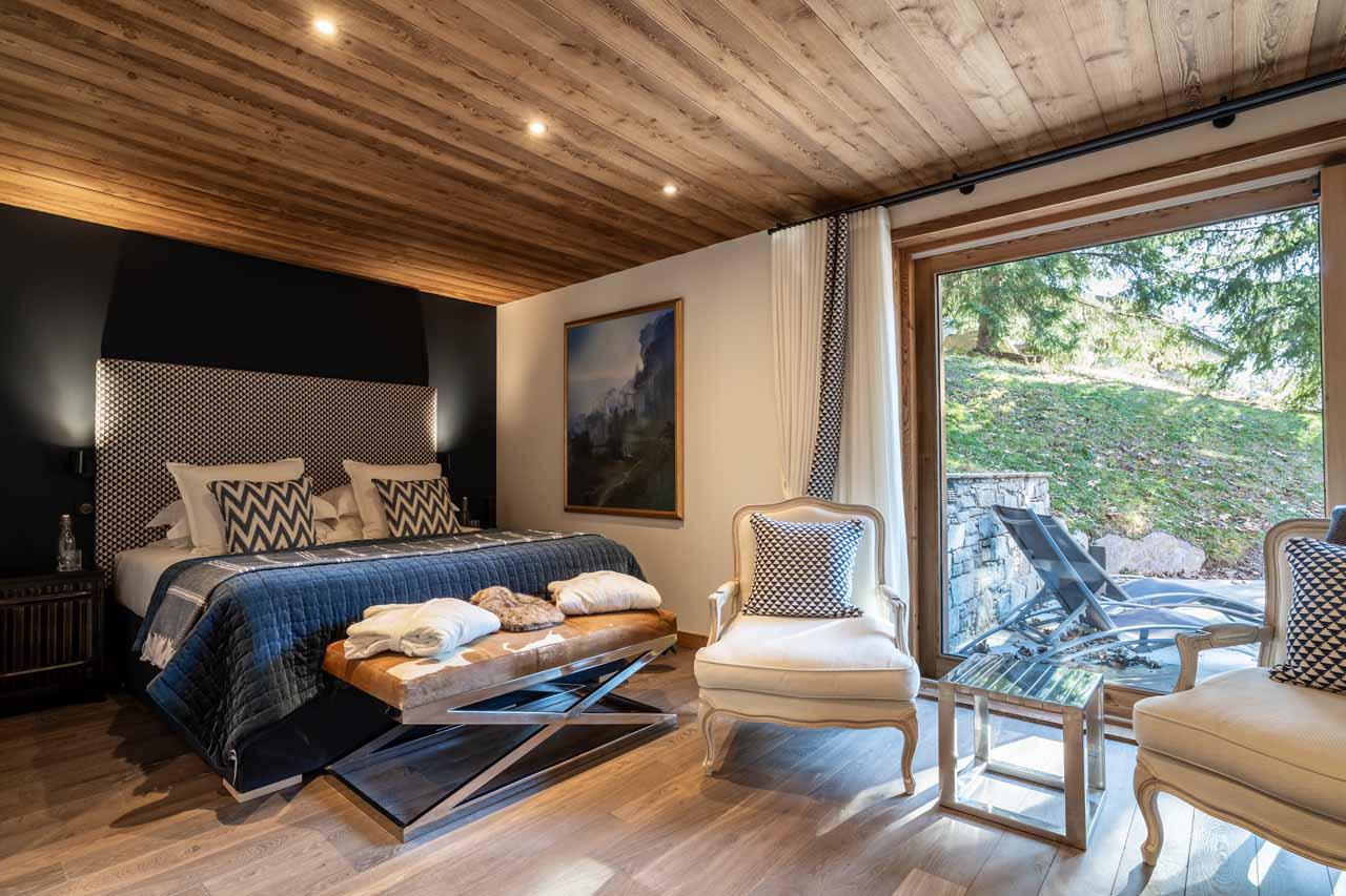 Bedroom one at Chalet Berlioz in Meribel