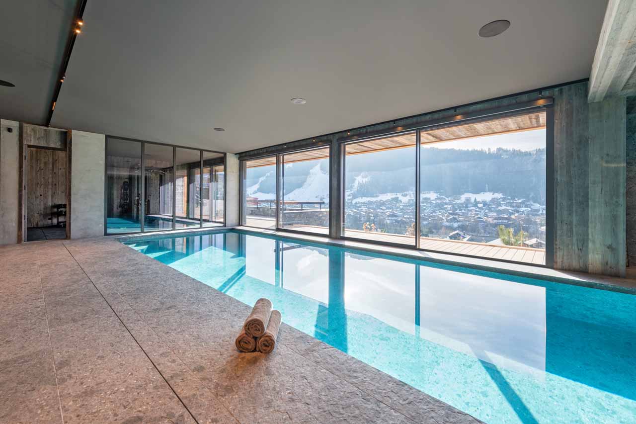Pool at Chalet Bisou in Morzine