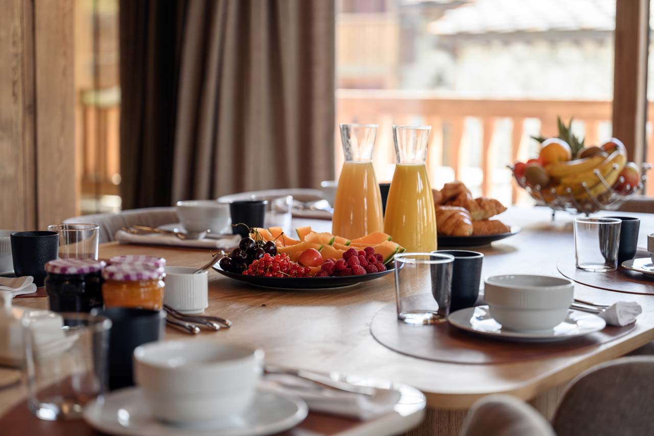 Breakfast at Chalet Cervinia in Val d'Isere