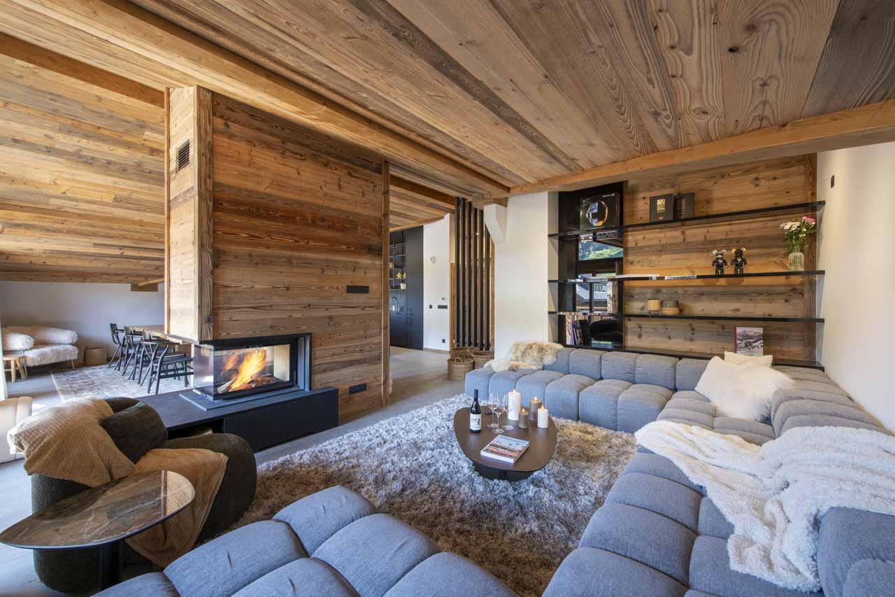 Living room at Apartment Chavinaud in Les gets