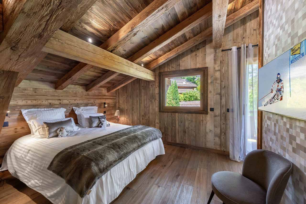 Bedroom two at Chalet Eastwood in Megeve