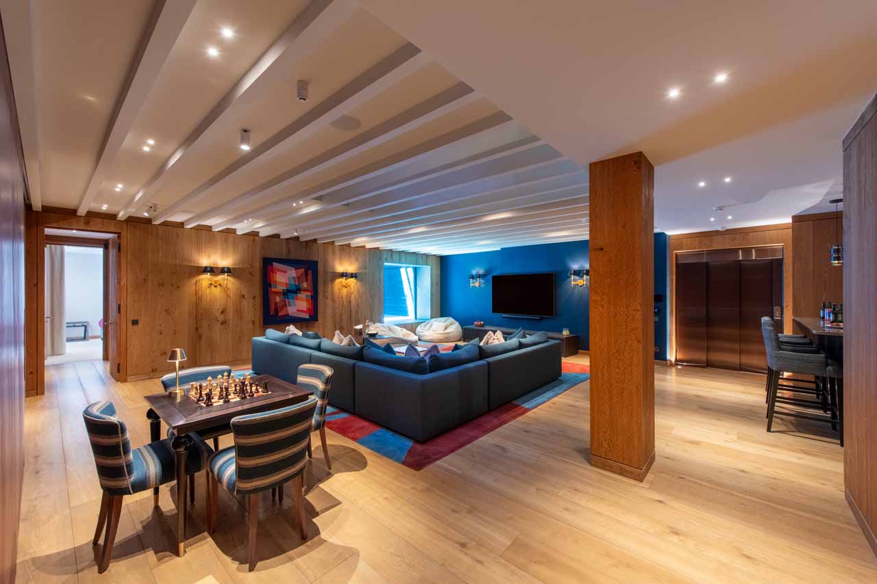 Cinema room at Chalet Etoile du Nord - East Wing in Val d'Isere