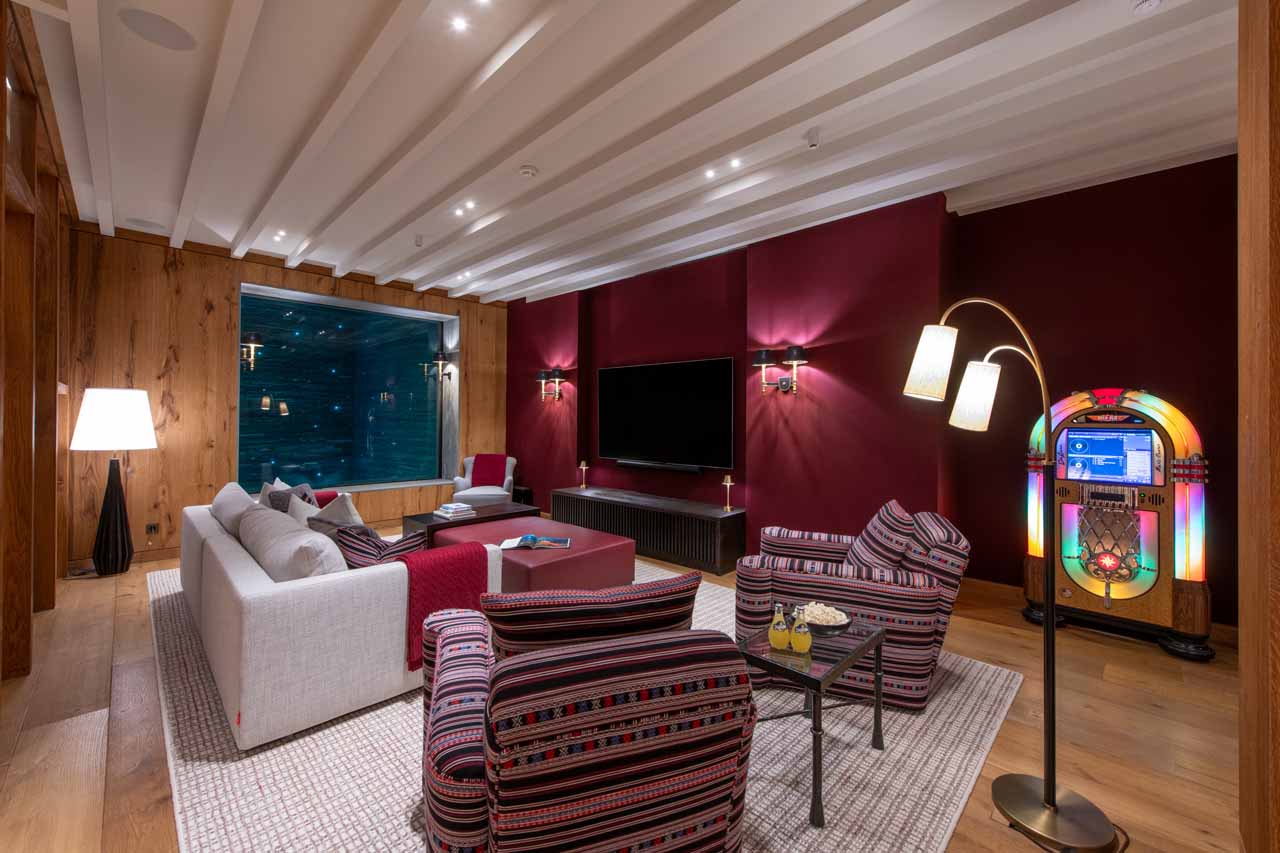 Cinema room at Etoile du Nord West in Val d'Isere