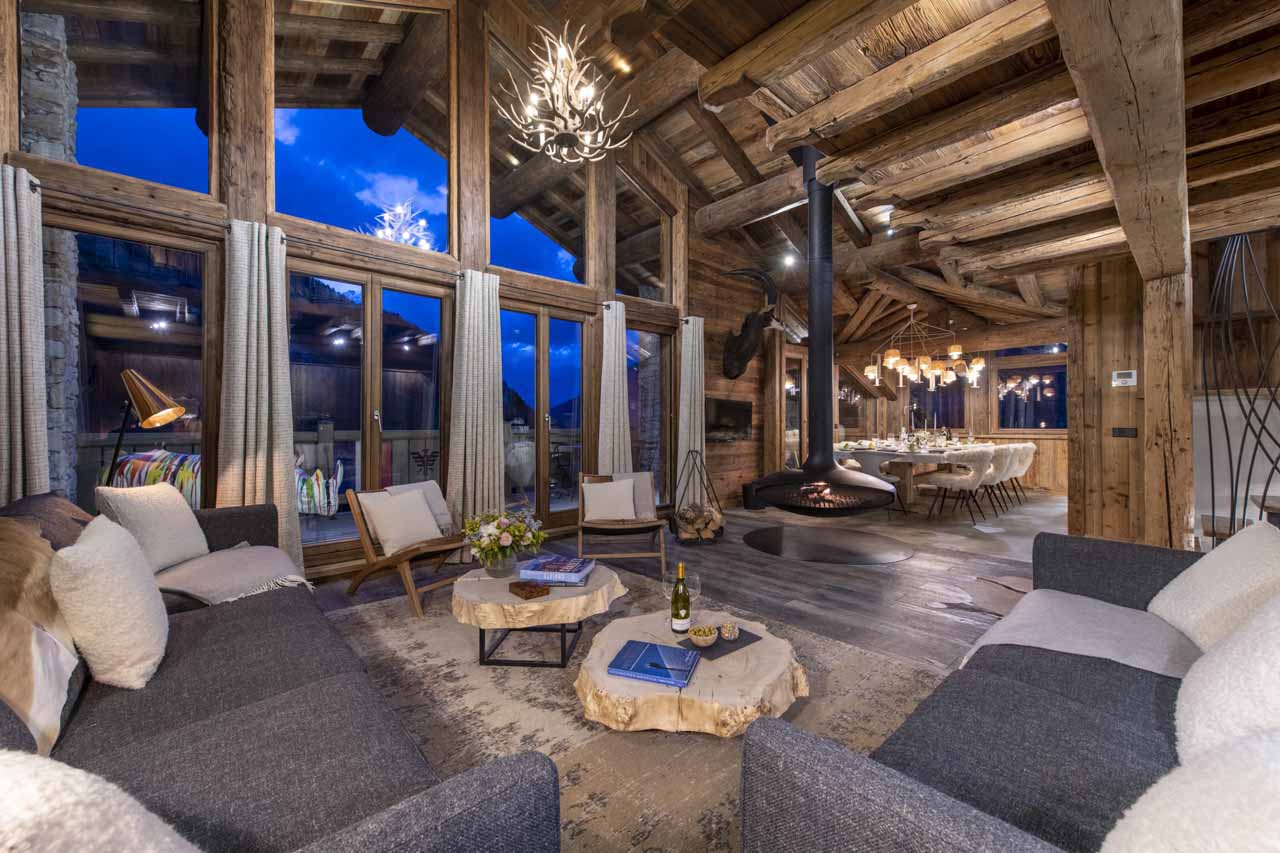 Living room in Chalet Face a Face