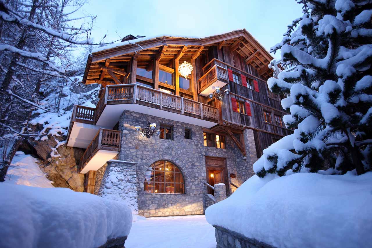 Exterior of Hameau Alpin in Verbier