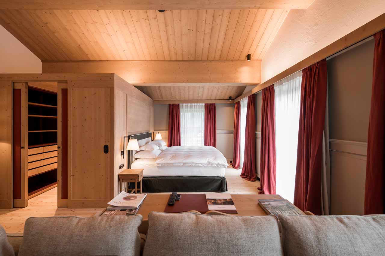 Bedroom one at Chalet Mimi in Oberlech
