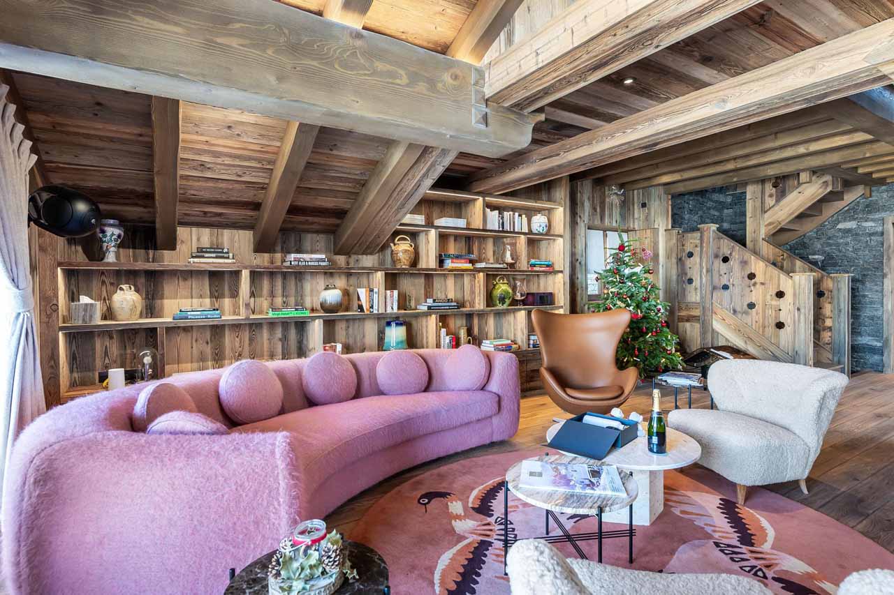 Living room at Chalet Nanook in St Martin de Belleville