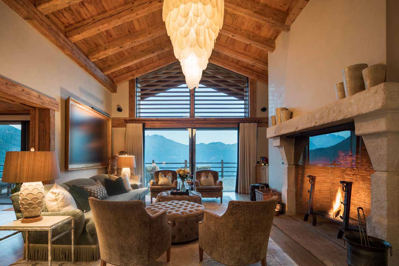 Interior of Chalet Norte in Verbier
