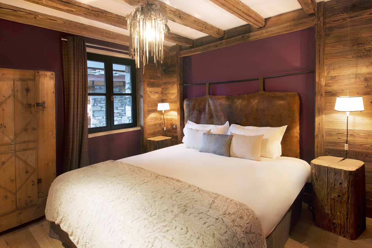 Bedroom two at Chalet Rive Gauche in Val d'Isere