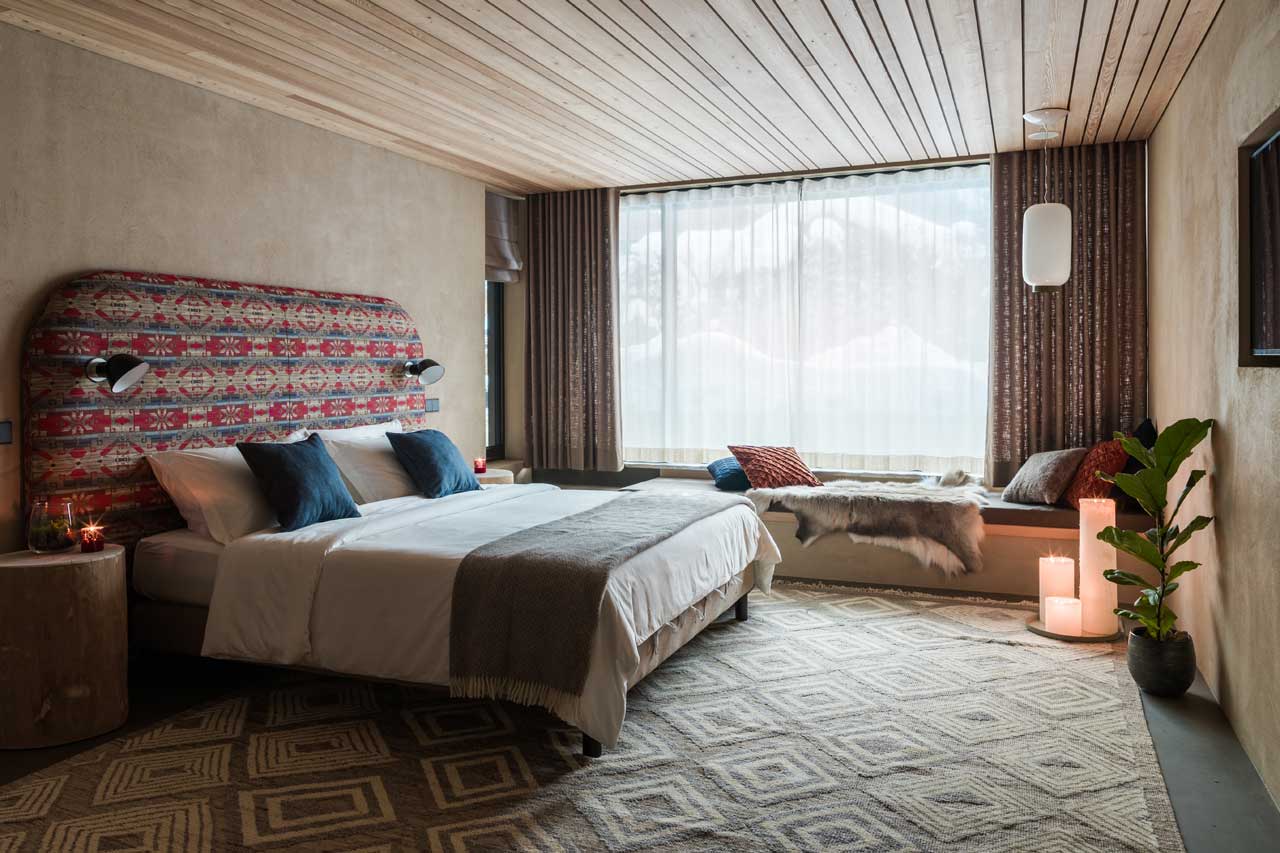 Bedroom one at Chalet Sundara in Chamonix