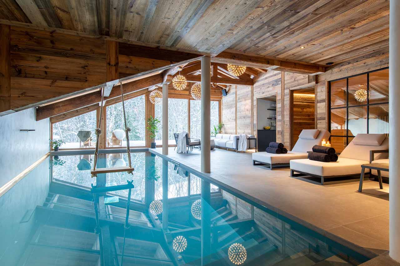 Spa area at Chalet Tataali in Morzine