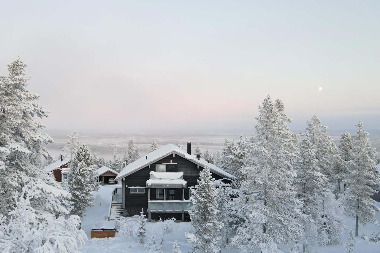 Exterior of Chalet Utsu in Levi, Finland