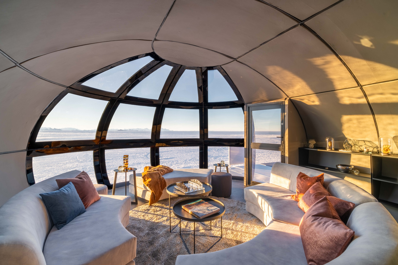Living area at Echo Camp in White Desert Antarctica