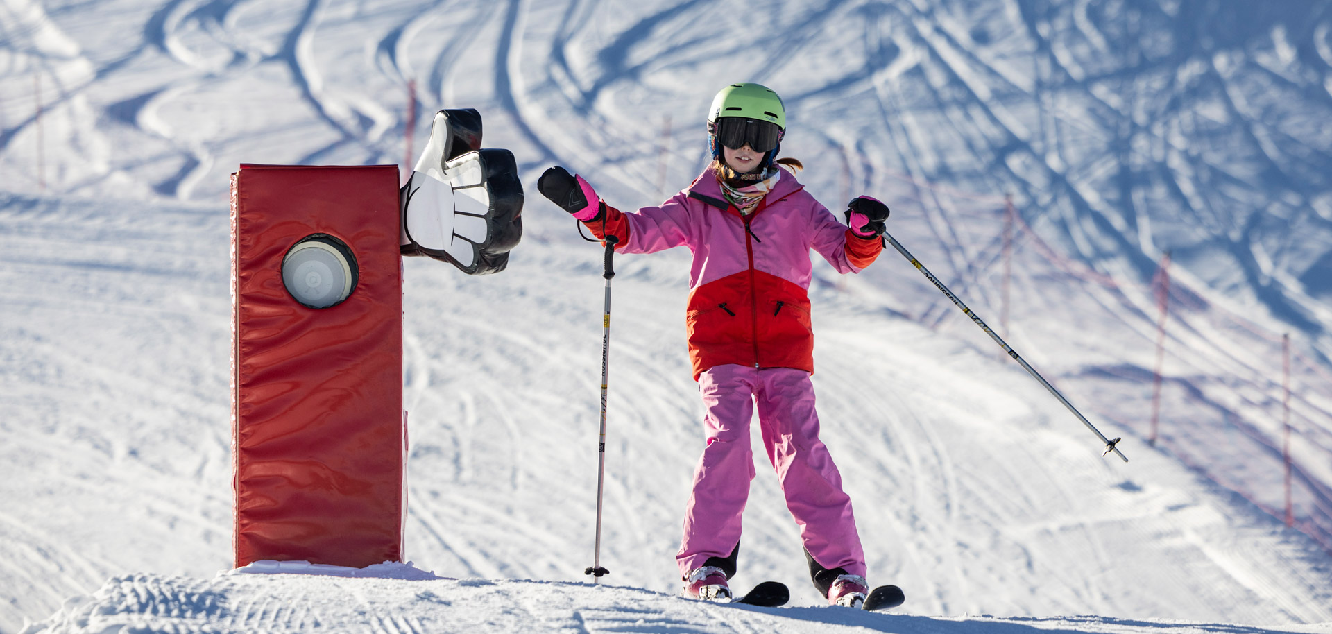 Family skiing in Verbier