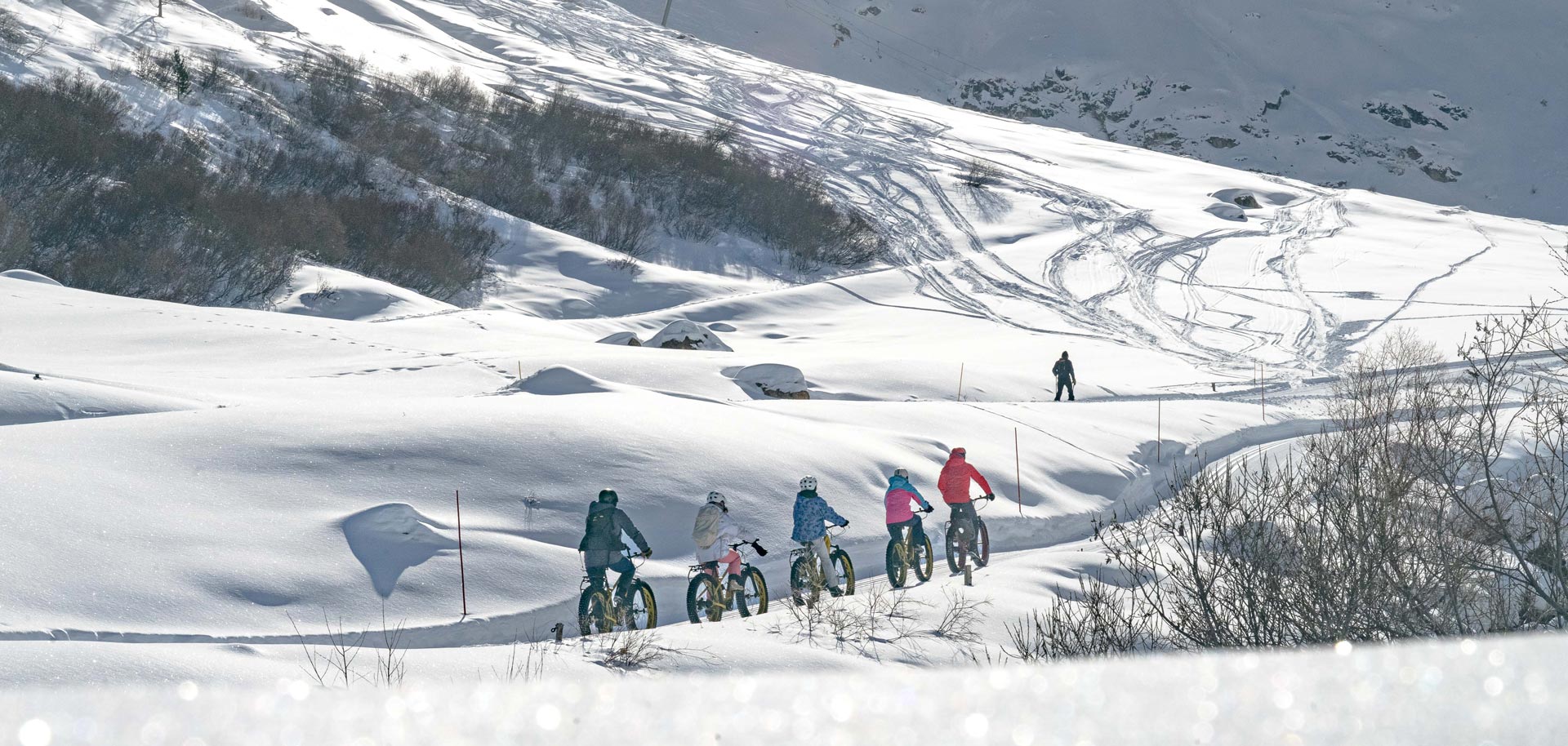 Fat biking in Val d'Isere