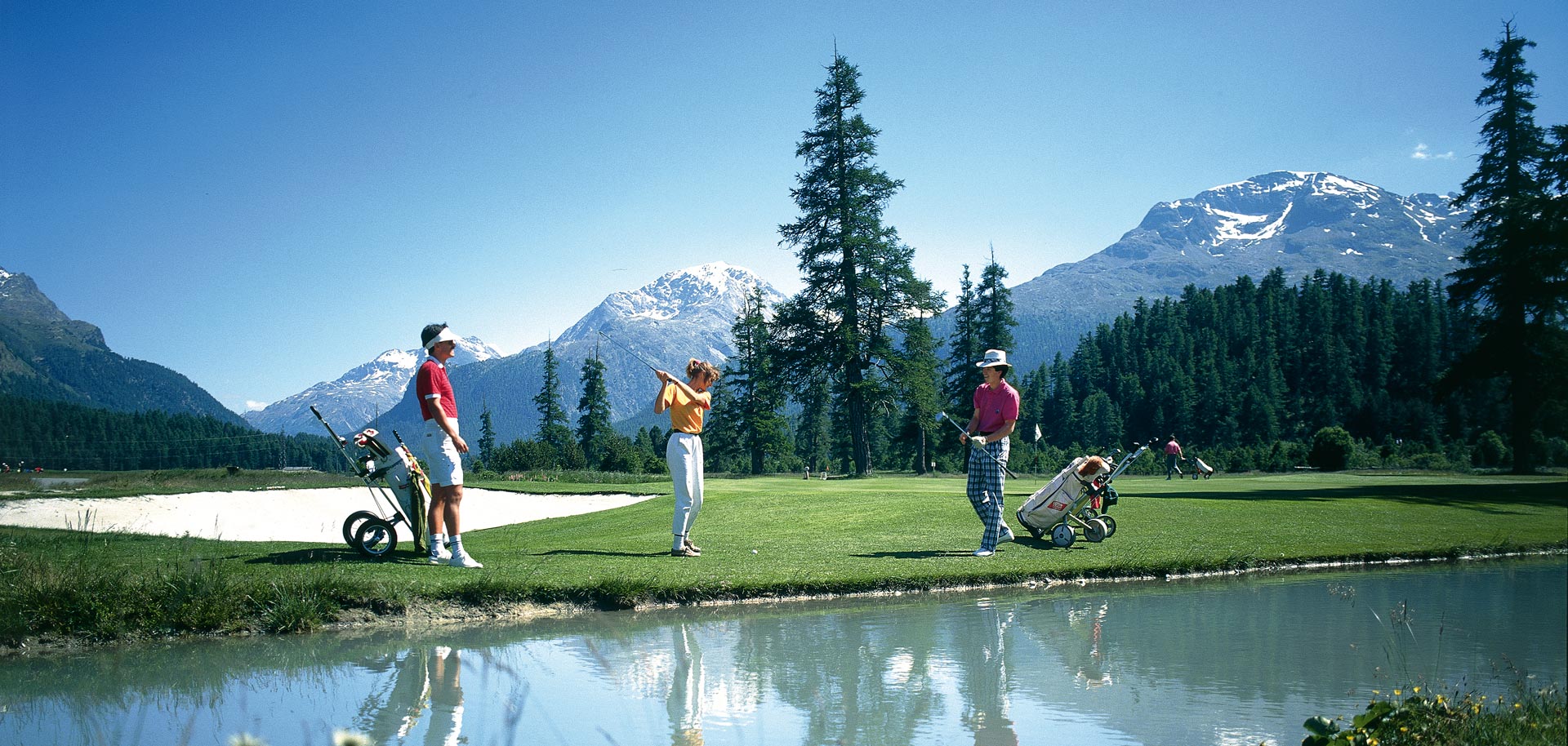 Golf in St Moritz in summer