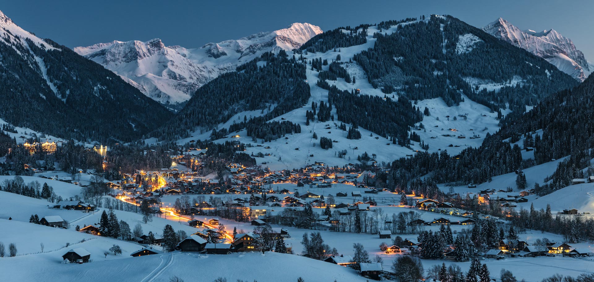 Gstaad at night