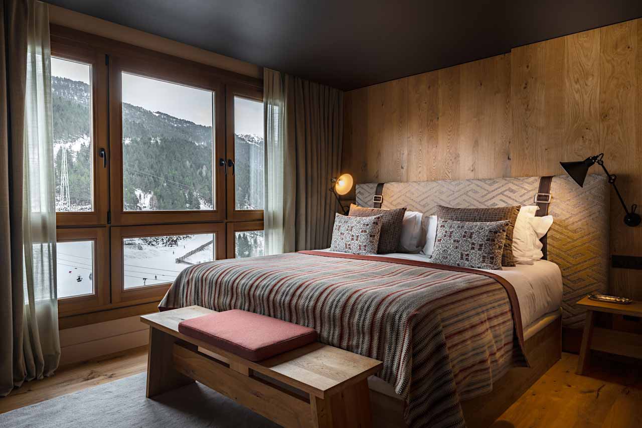 Bedroom one at Hermitage Mountain Residence 180 in Soldeu