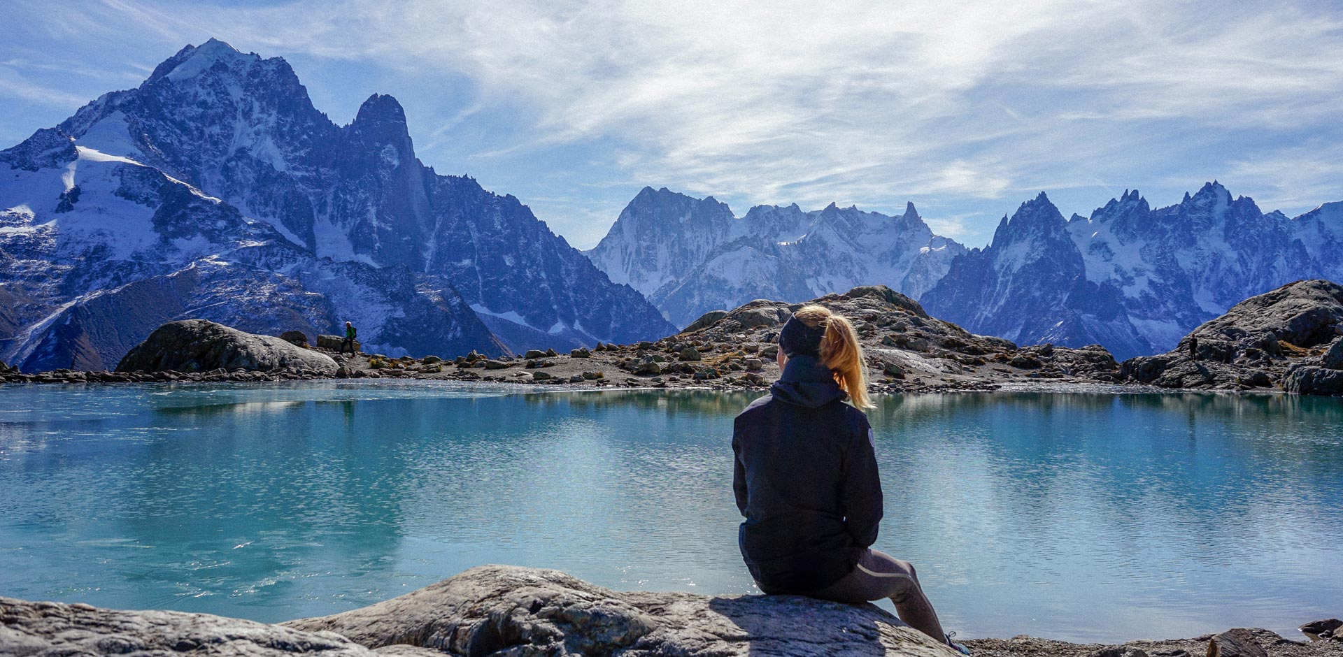 Hiking Lac Blanc in Chamonix in summer