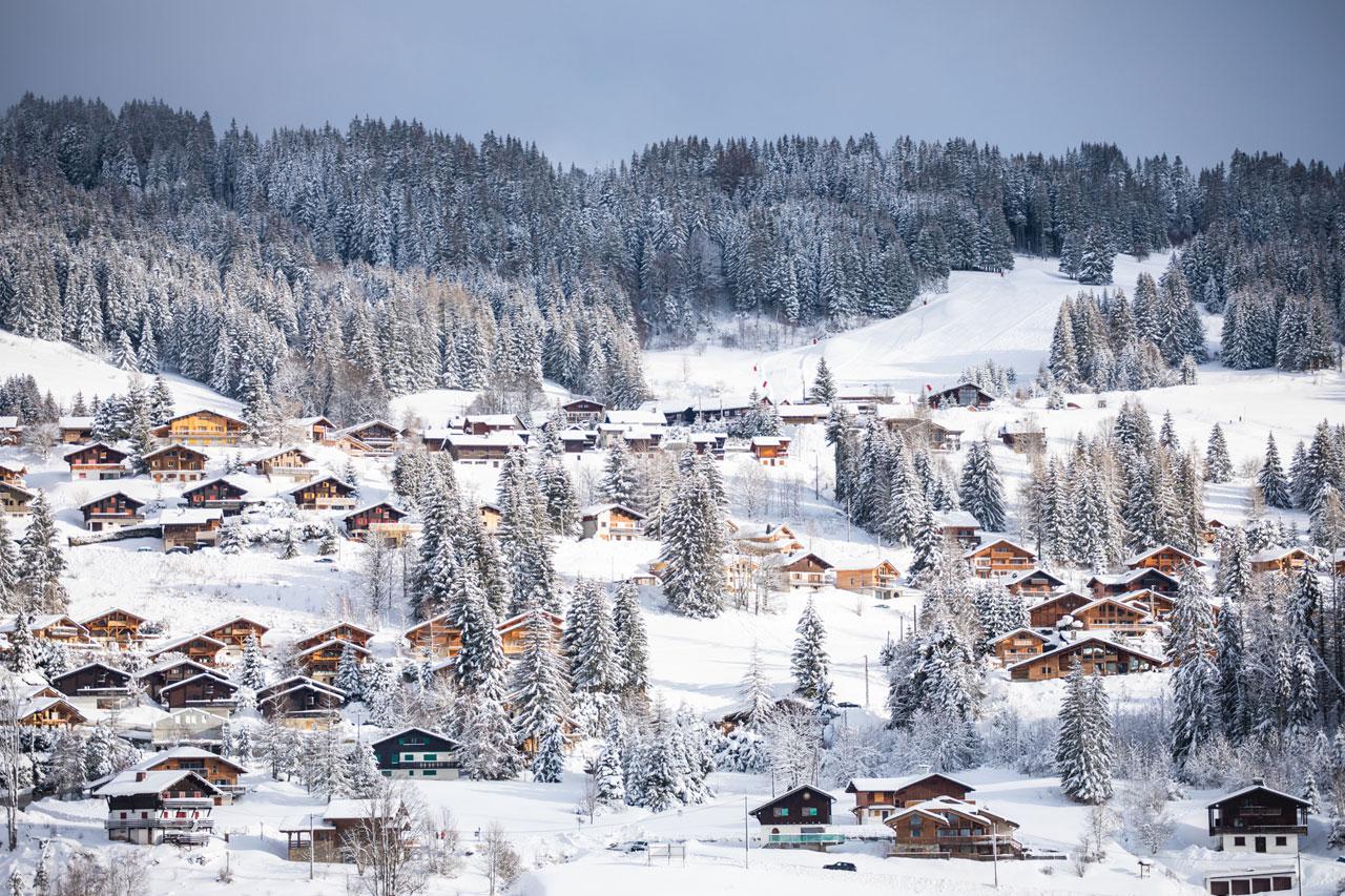 Les Gets village in France