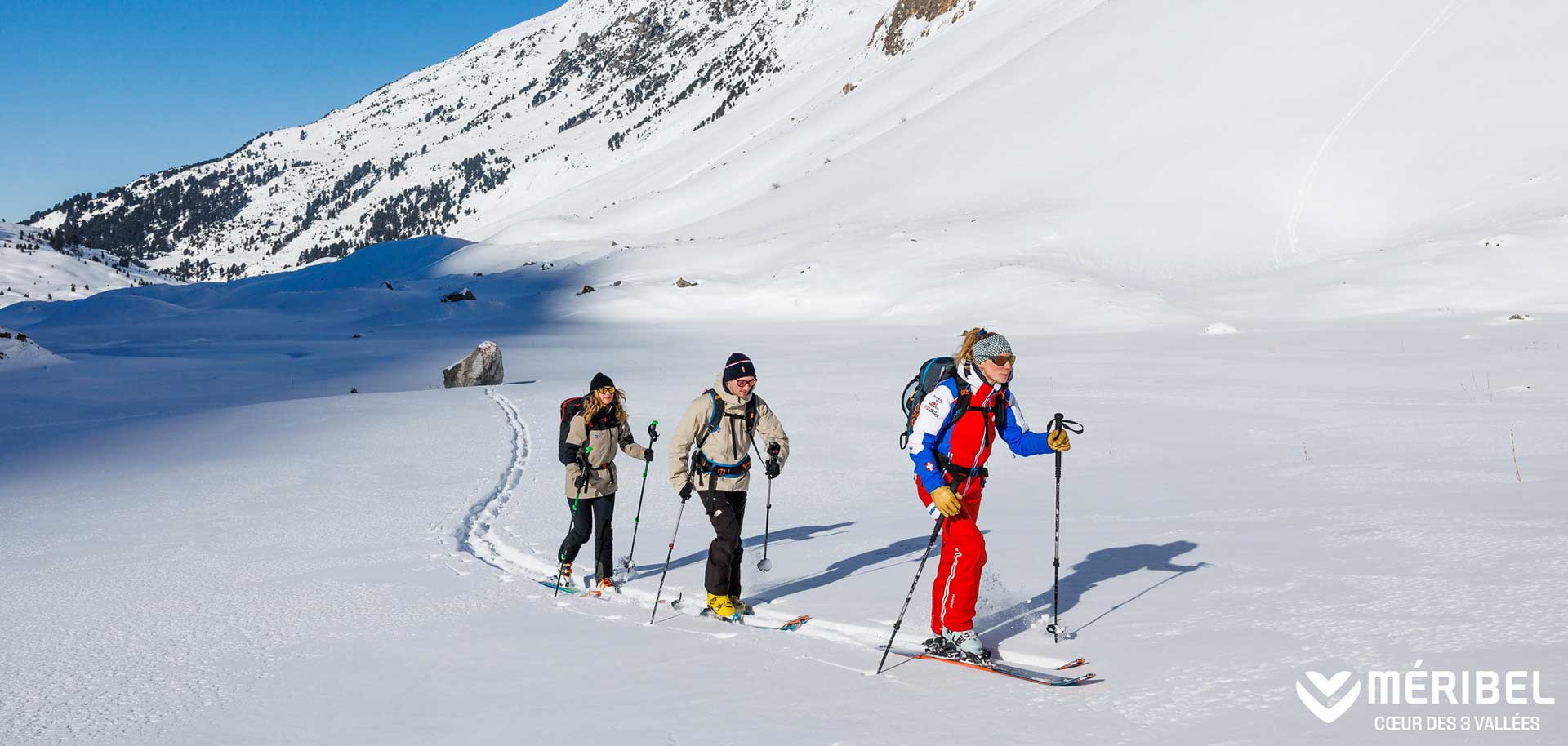 Ski touring in French Alps