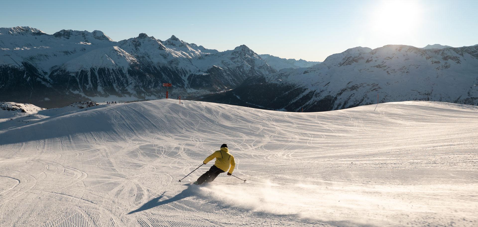 Skiing in St Moritz