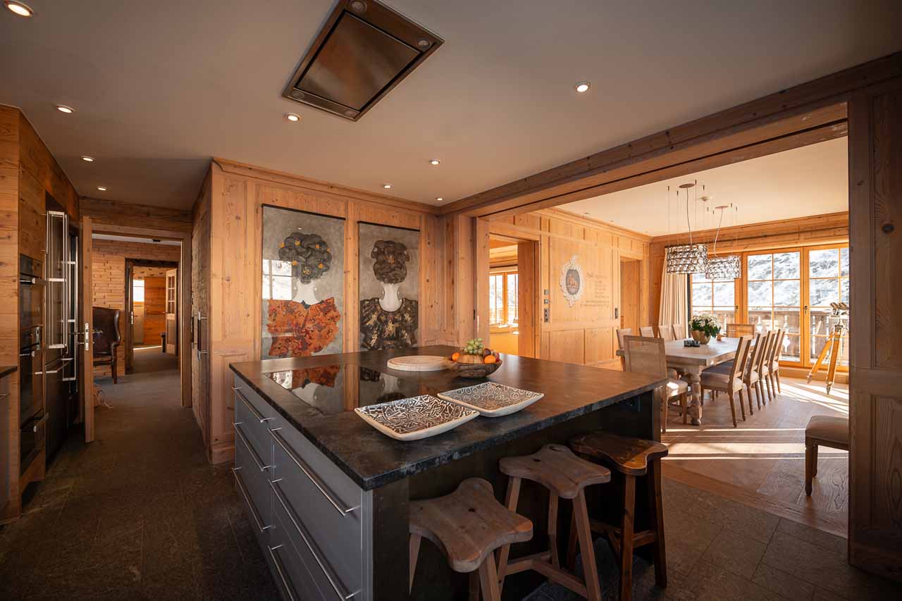 Kitchen at Skyfall Penthouse in St Christoph