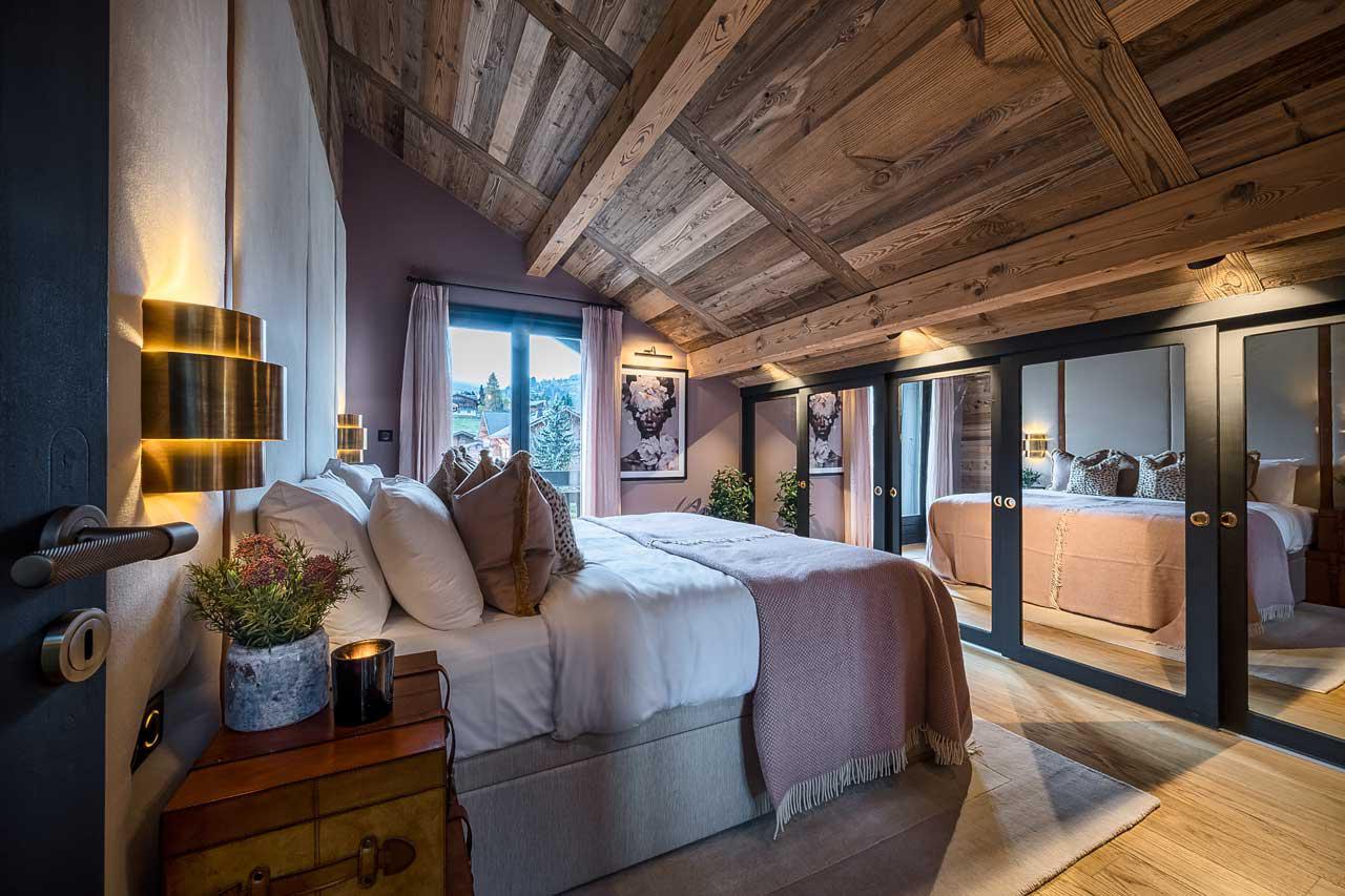 Bedroom one at The Bungo in Morzine
