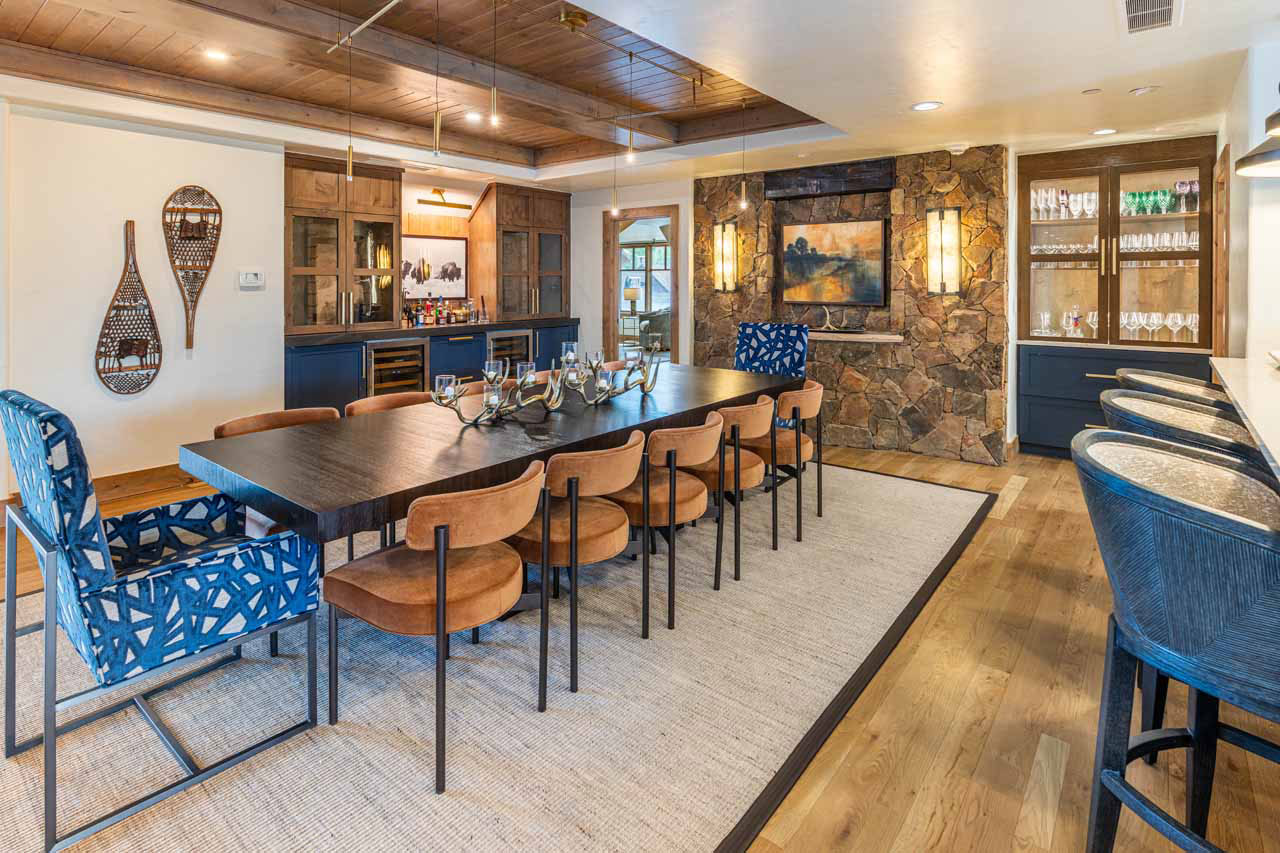 Dining area at The West Wing in Beaver Creek