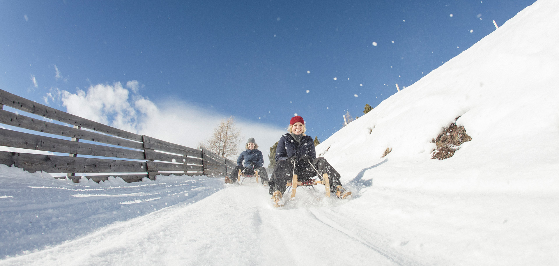 Toboganning in St Moritz