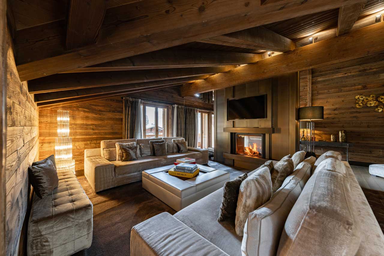 Sofas in Ultima Gstaad Royal Residence in Gstaad